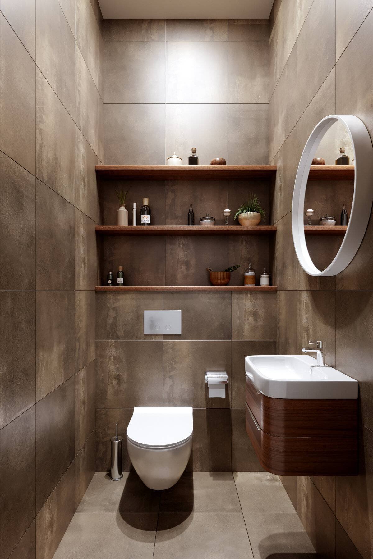 Туалетная комната с инсталляцией