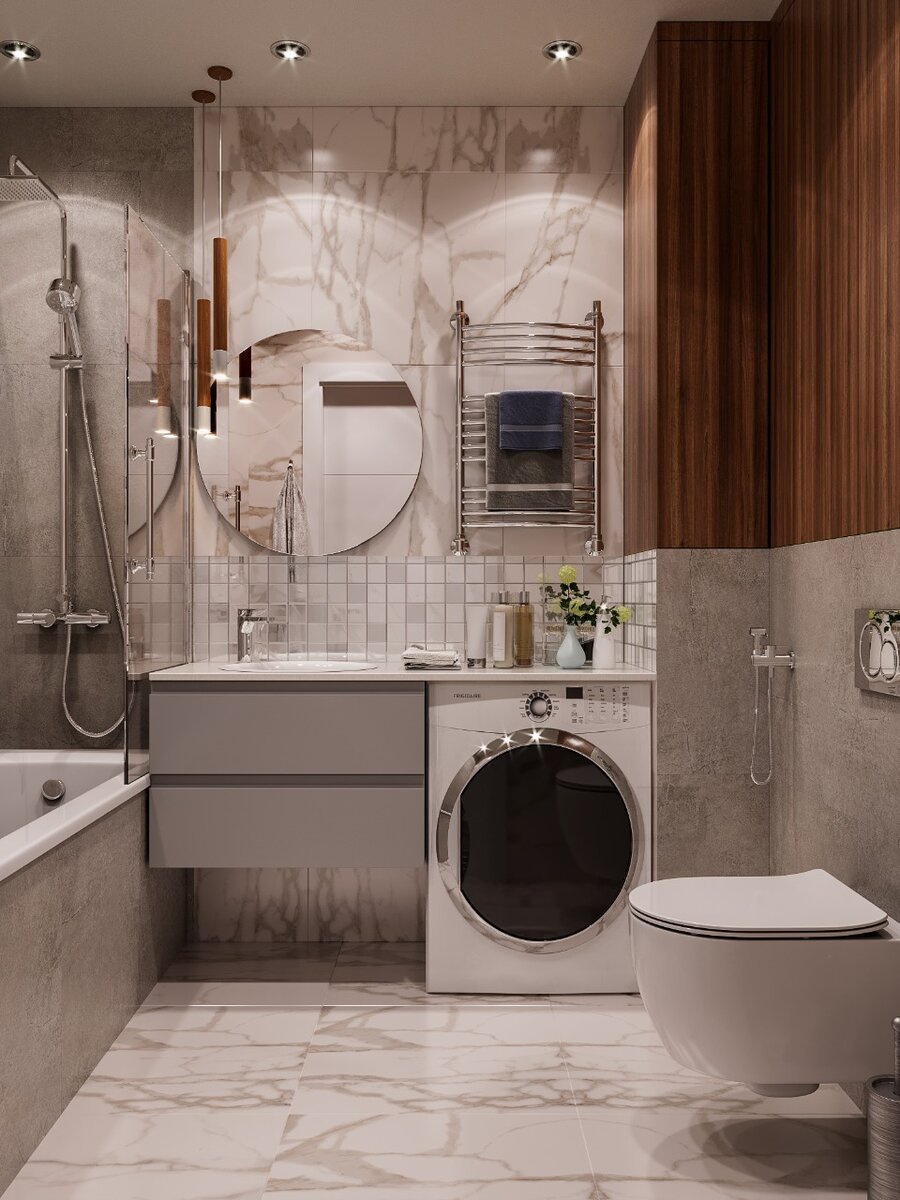 Небольшие Ванные комнаты