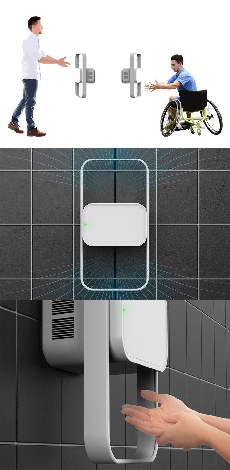 Сушилка для рук в туалете