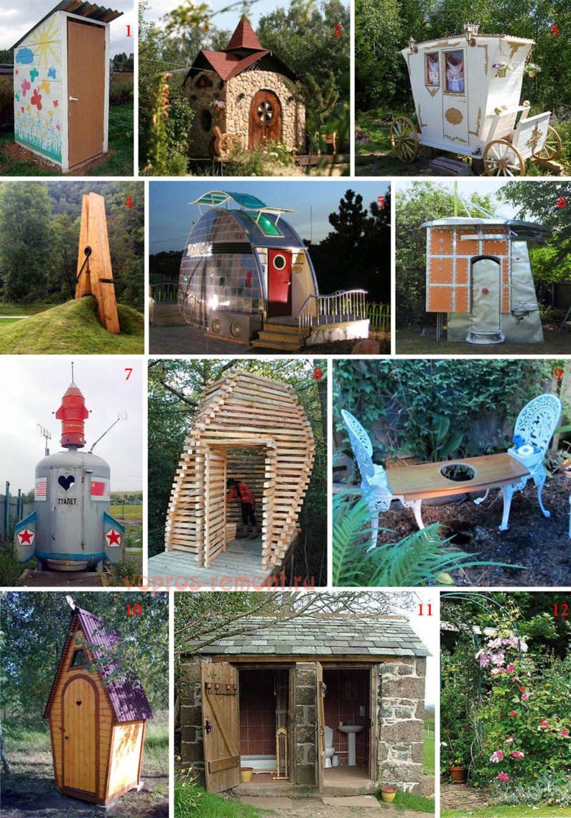 Дизайнерский туалет на даче