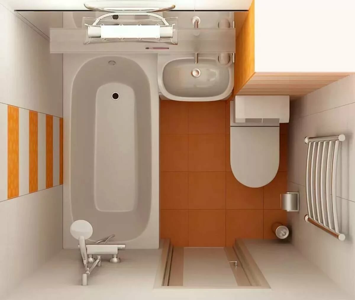 Санузел 3.3 кв.метра