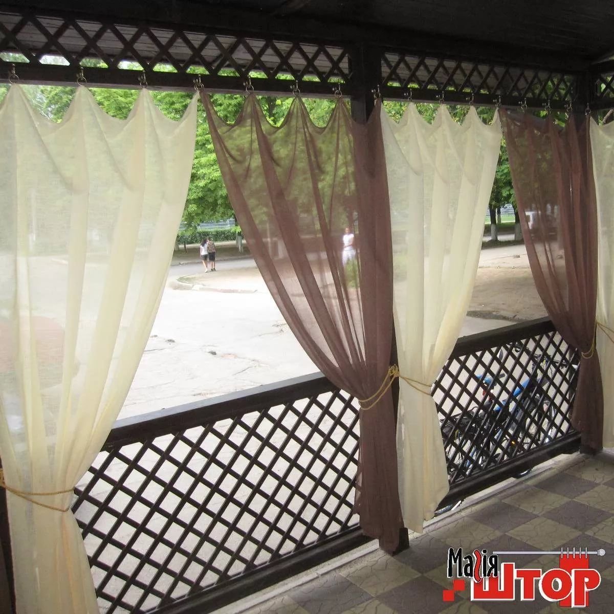 Занавески на веранду