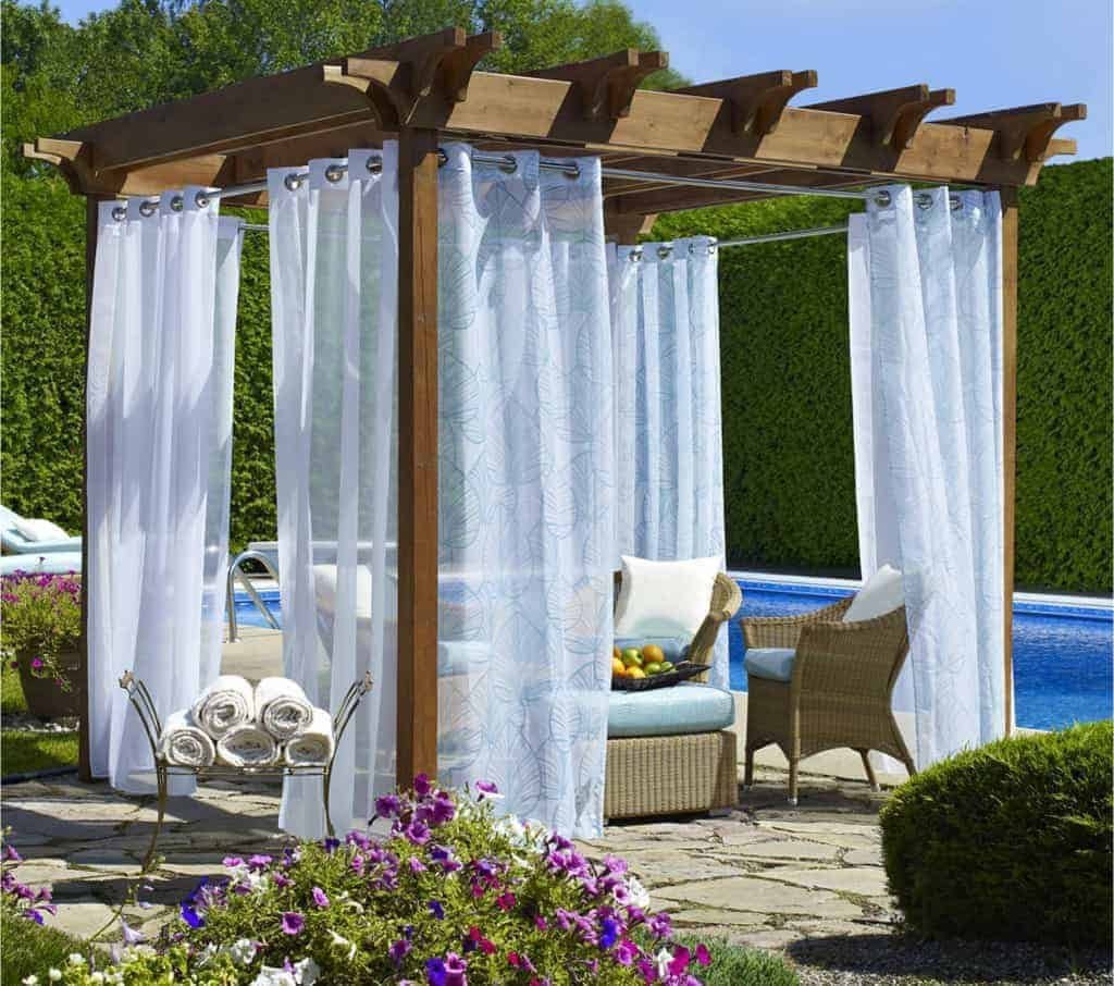 Шторы для беседки уличные