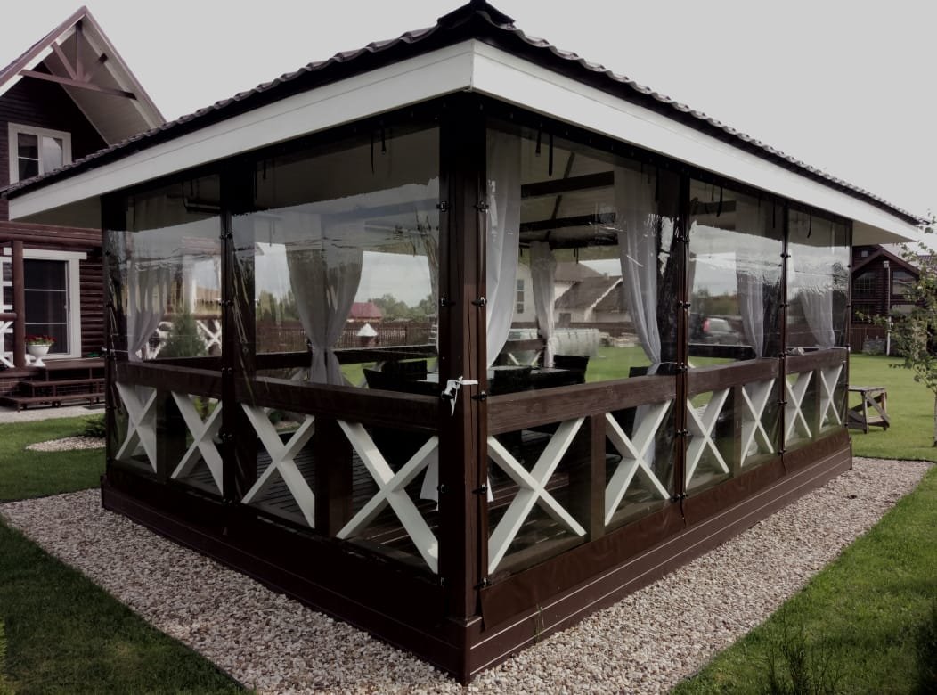 Беседка с верандой