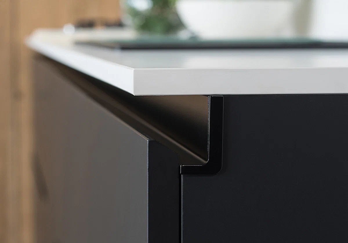 Профиль gola led l-образный под столешницу, l4100, черный, Opes