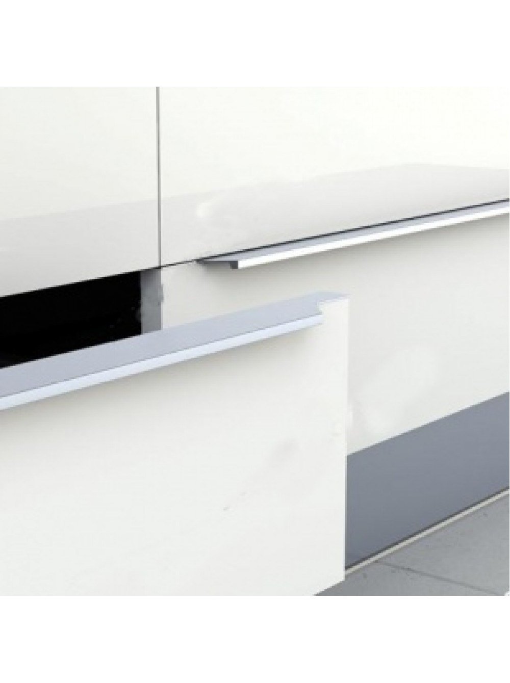 Ручка торцевая врезная Lamezia l-995 мм хром глянец 9105811