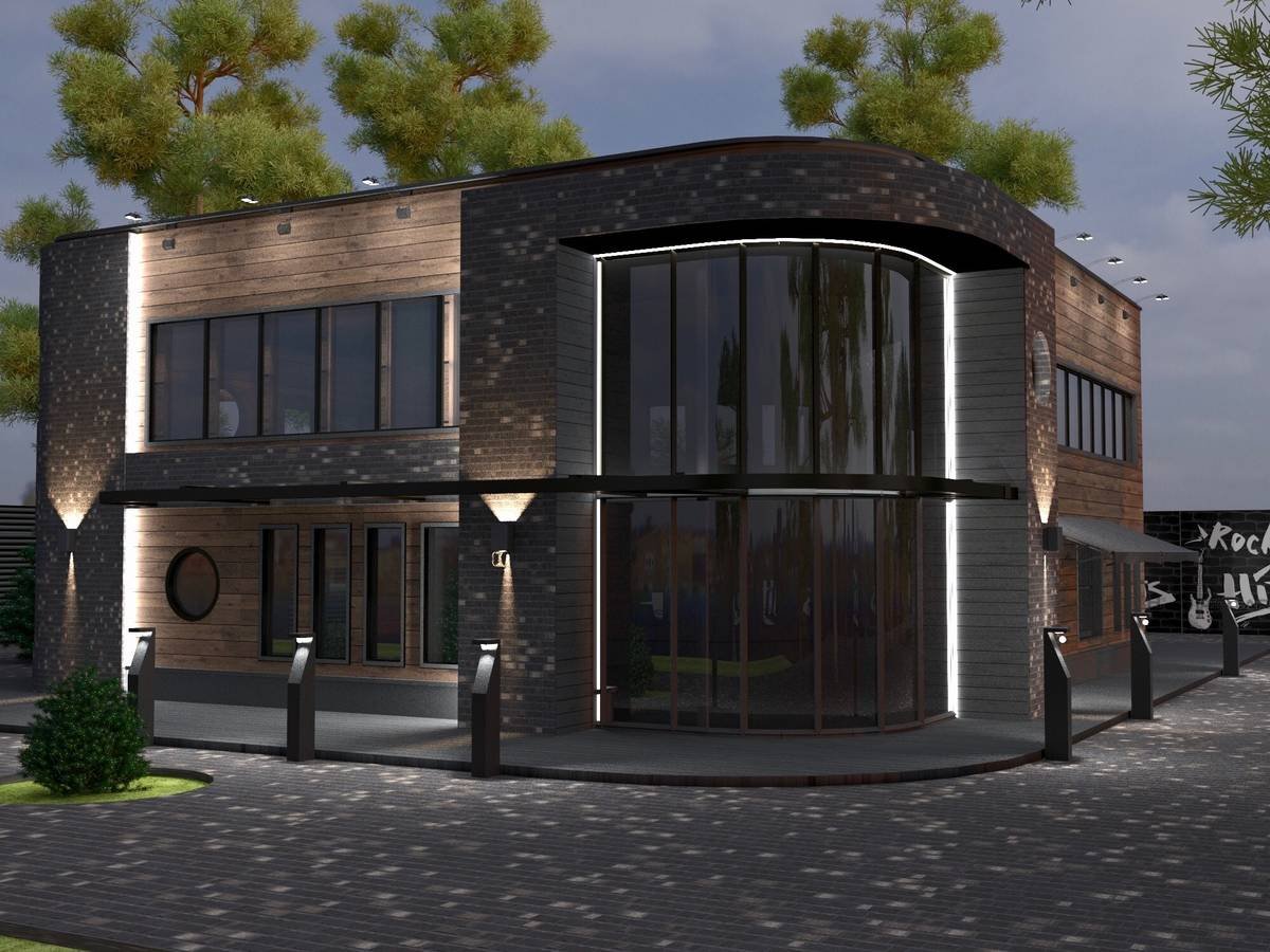 Современные двухэтажные здания