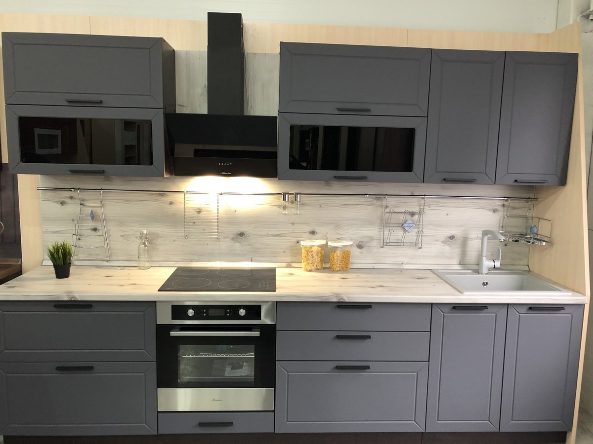 Кухня Глетчер маренго Силк