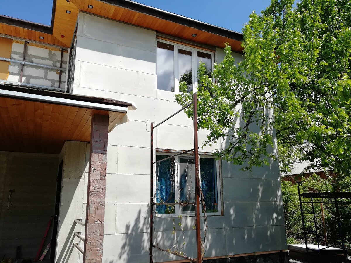 Плоский шифер на фасад