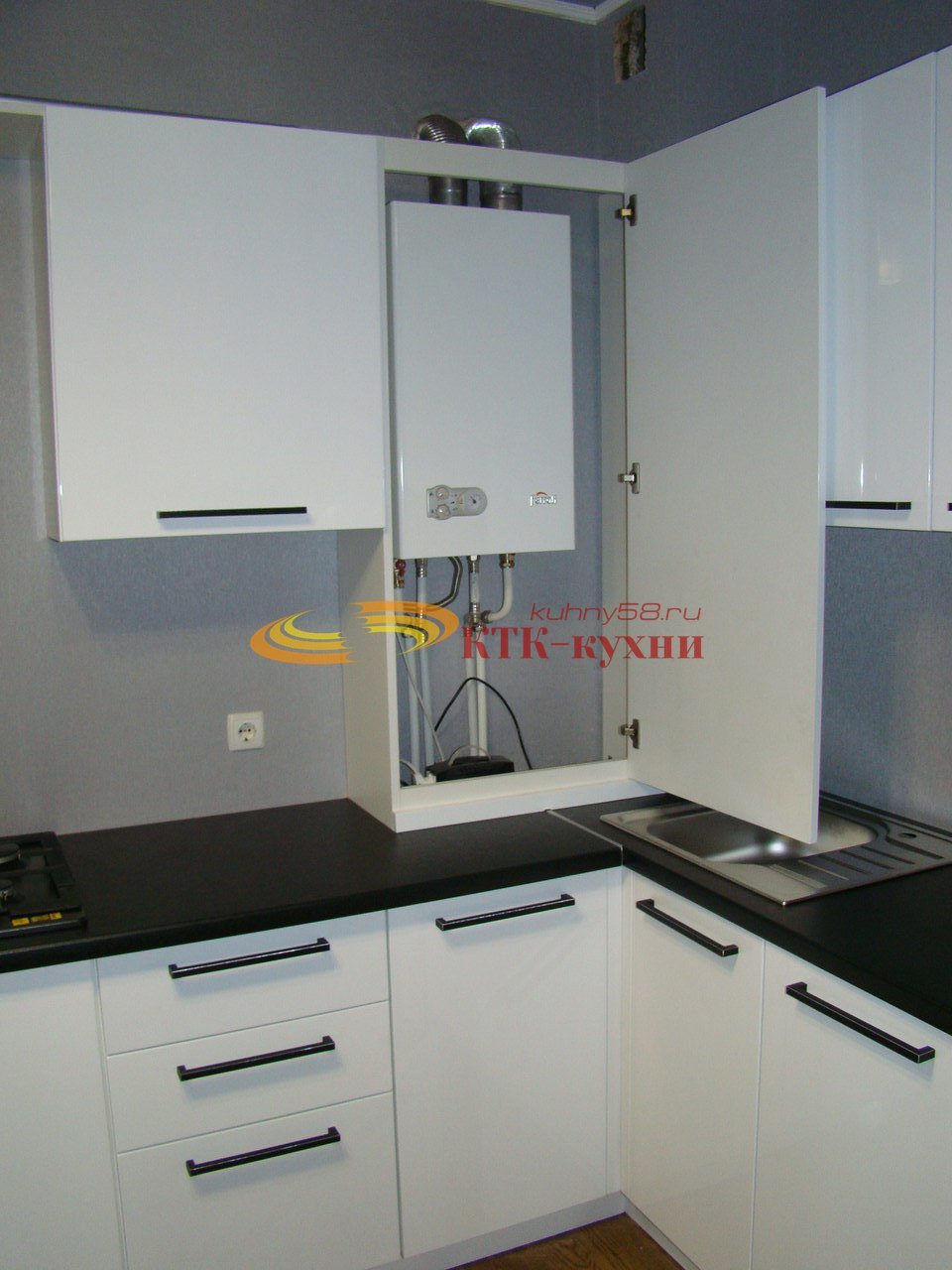 Угловые кухни с газовым кот