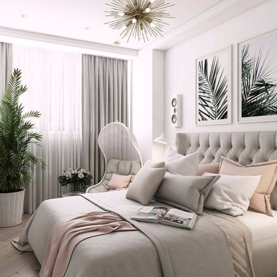 Спальня в весёлых тонах