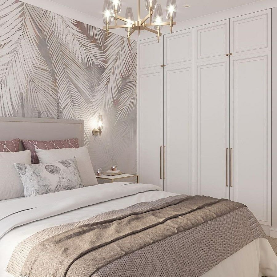 Спальня в пастельных тонах