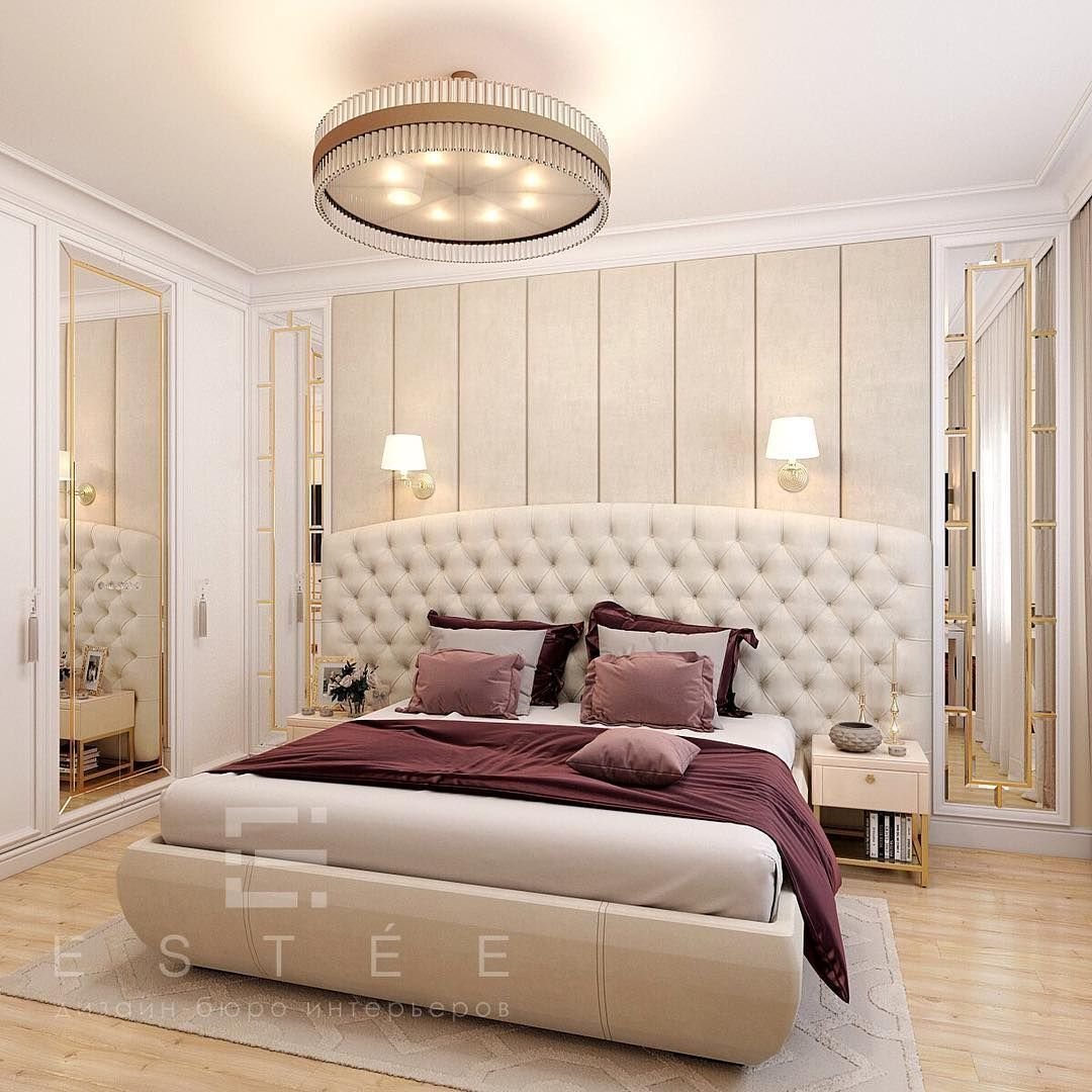 Декор спальни в светлых тонах