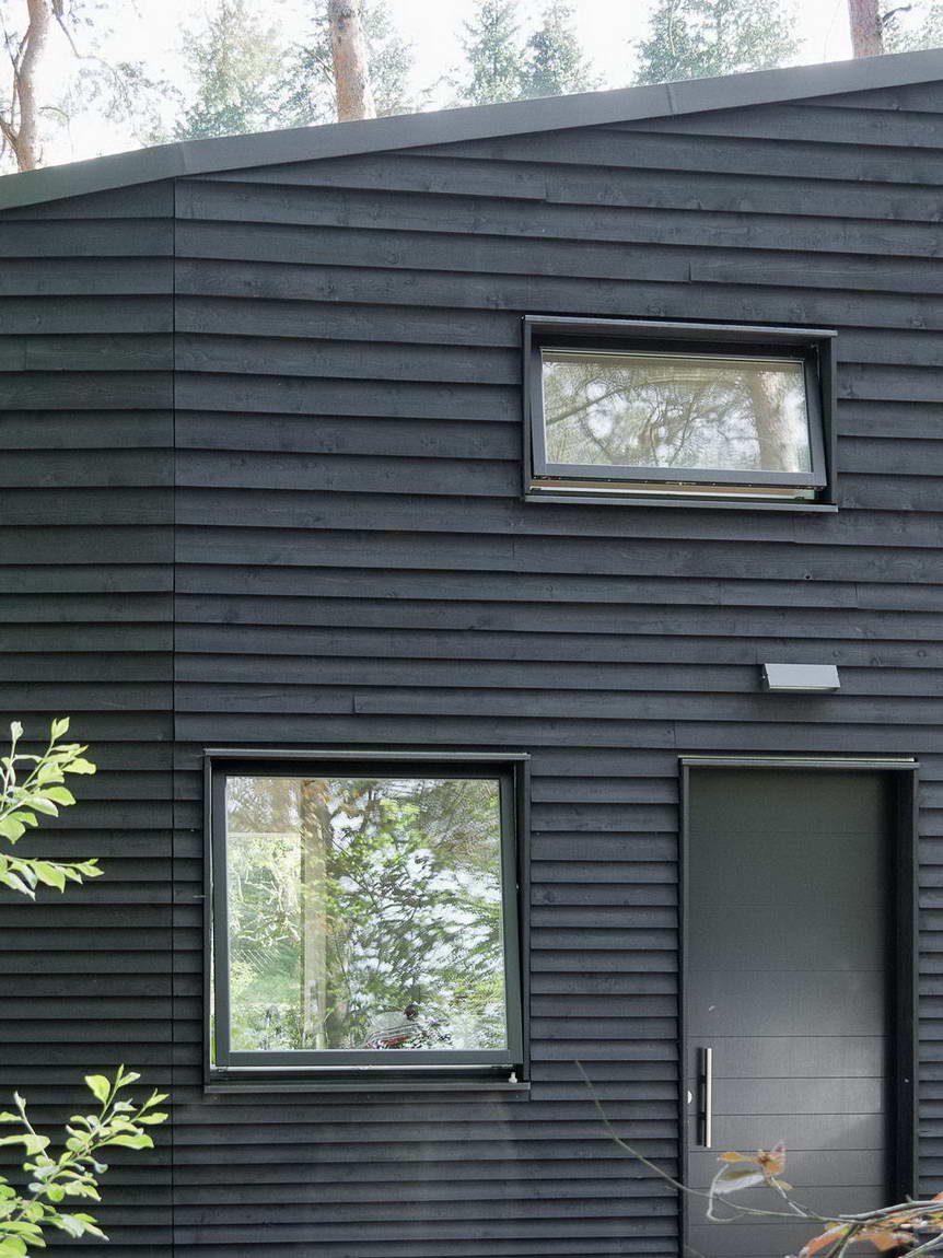 Отделка фасада доской