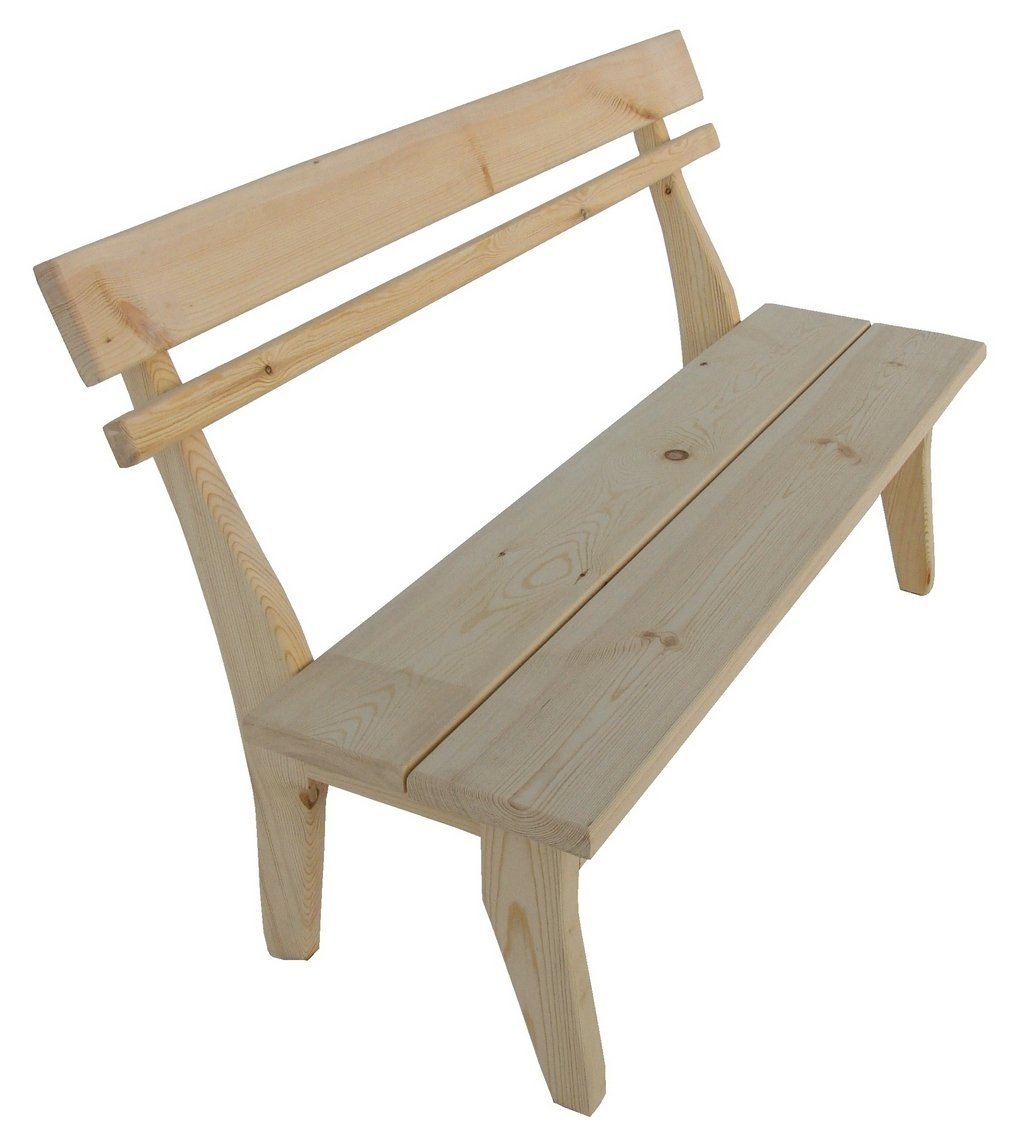 Деревянные скамейки со спинкой