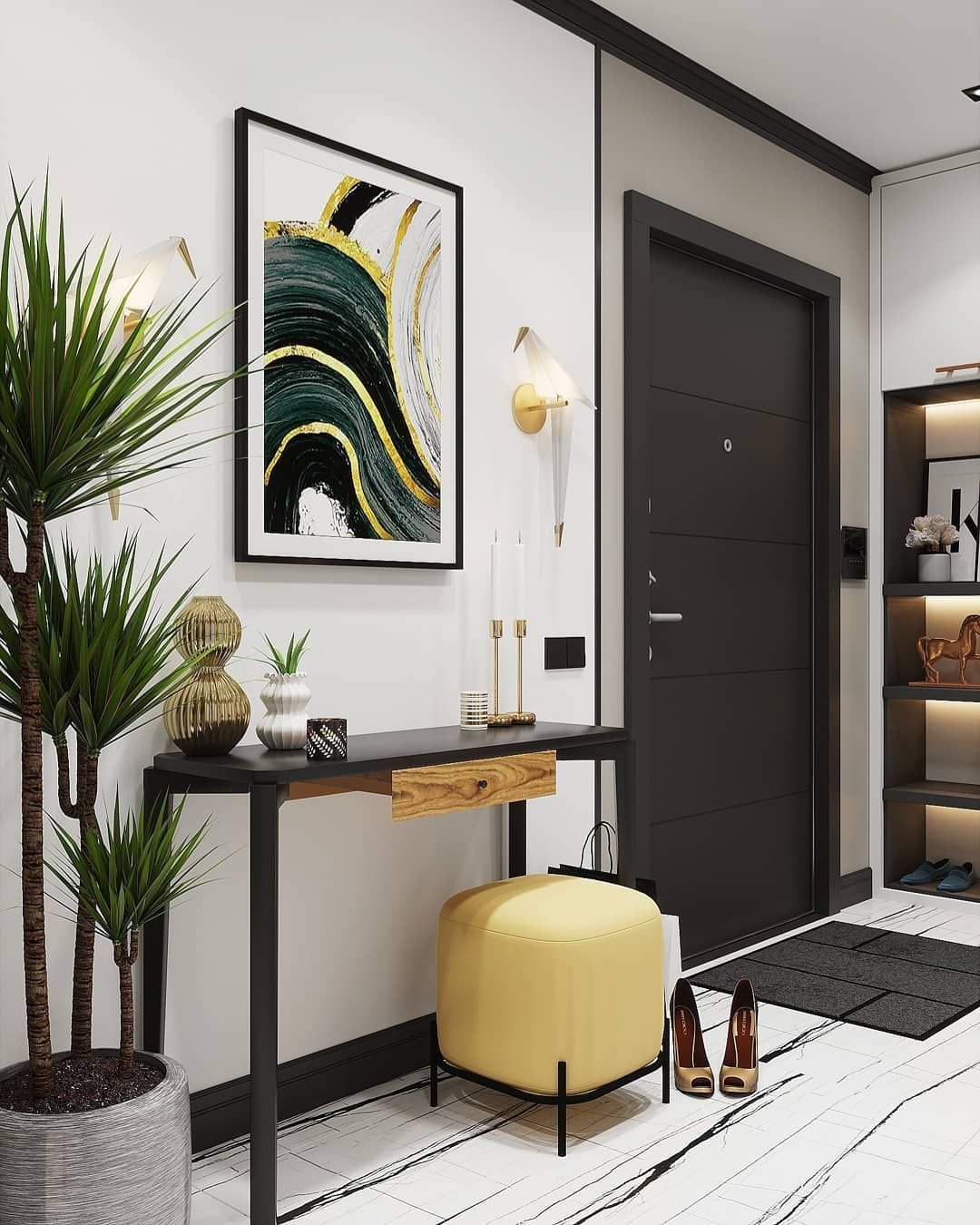 Современный интерьер прихожей