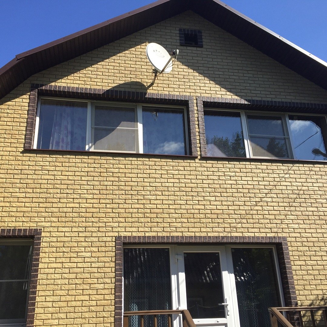 Панель Альта профиль кирпич желтый