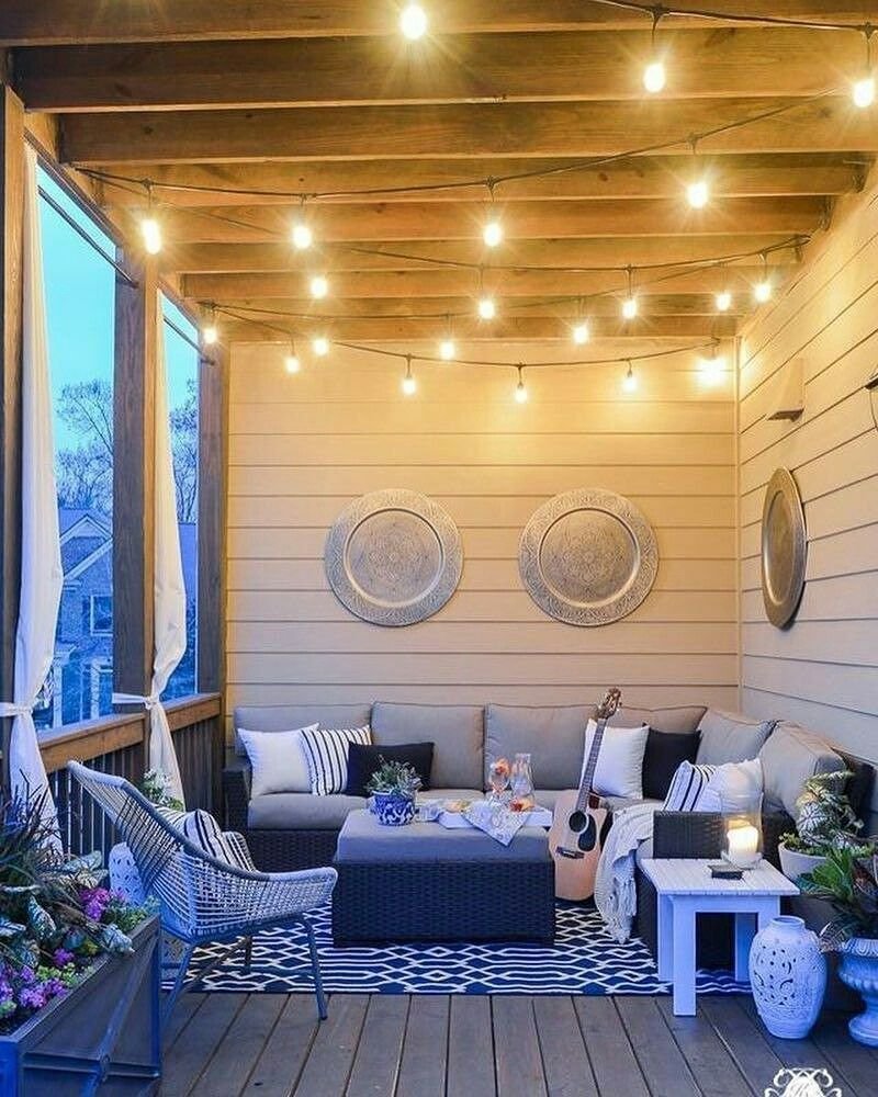 Освещение террасы на даче