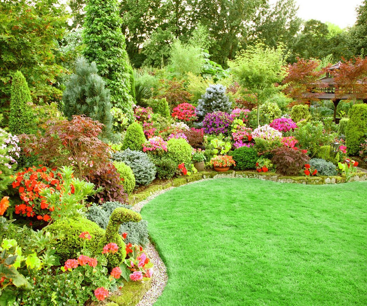 Миксбордер в пейзажном стиле