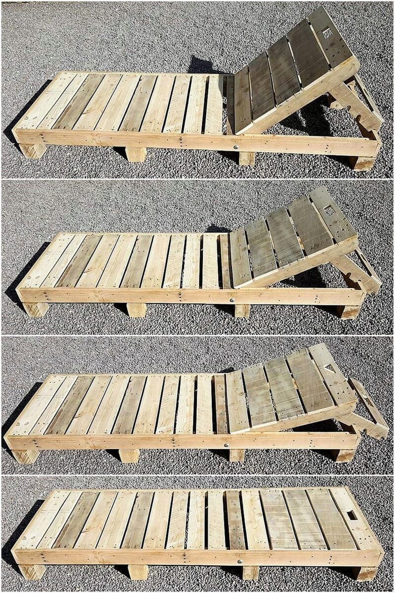 Лежак из поддонов
