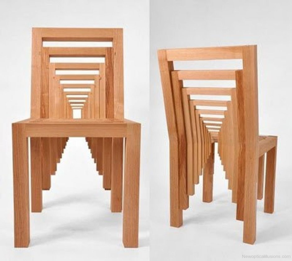 Необычные стулья из дерева
