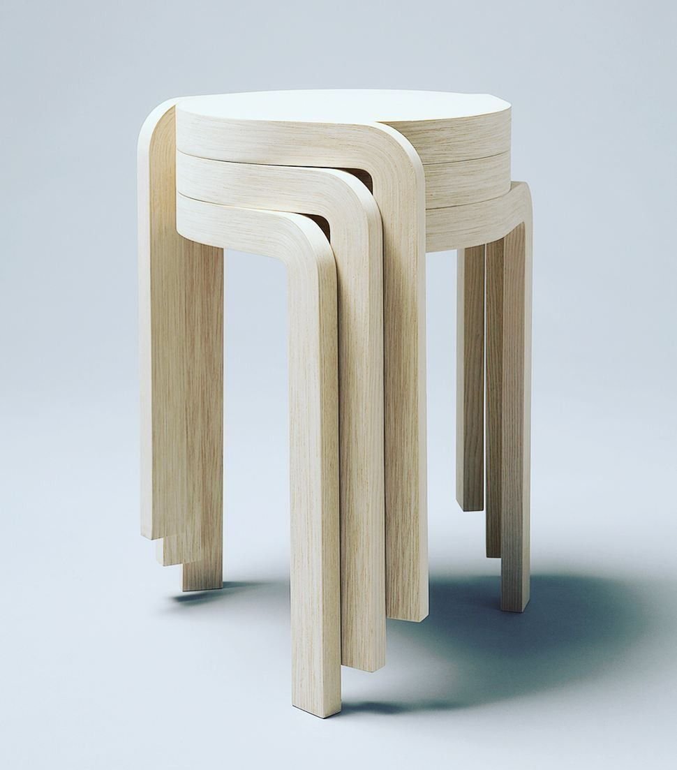 Бенгтхокан табурет бамбуковый шпон