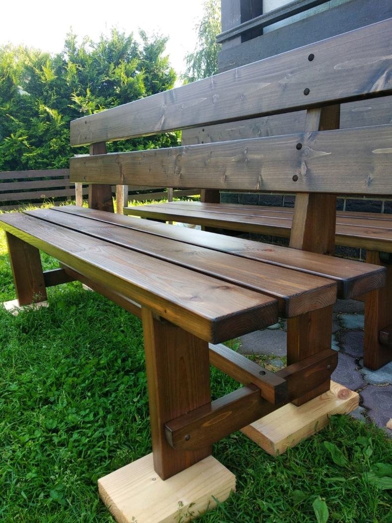 Деревянные лавочки для дачи