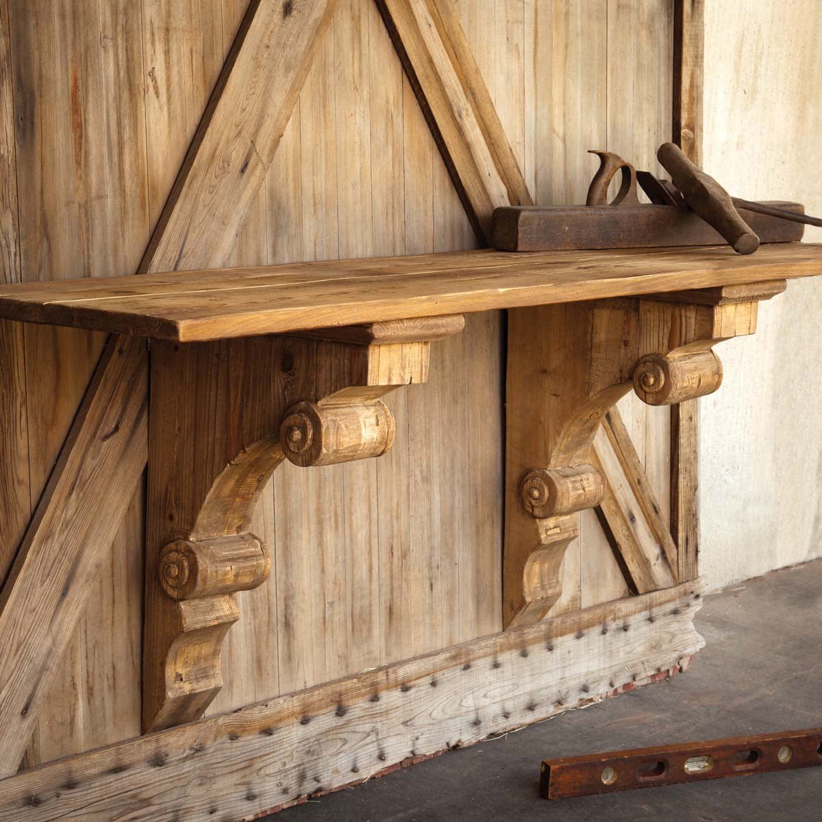 Деревянные полочки под старину