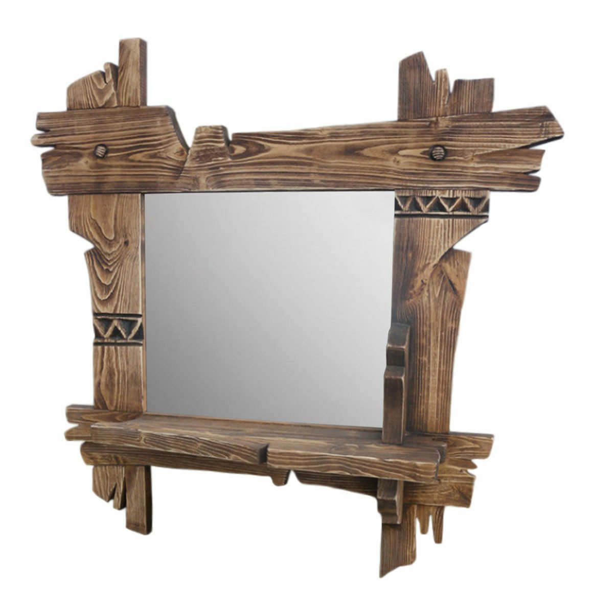 Рама для зеркала из состаренного дерева