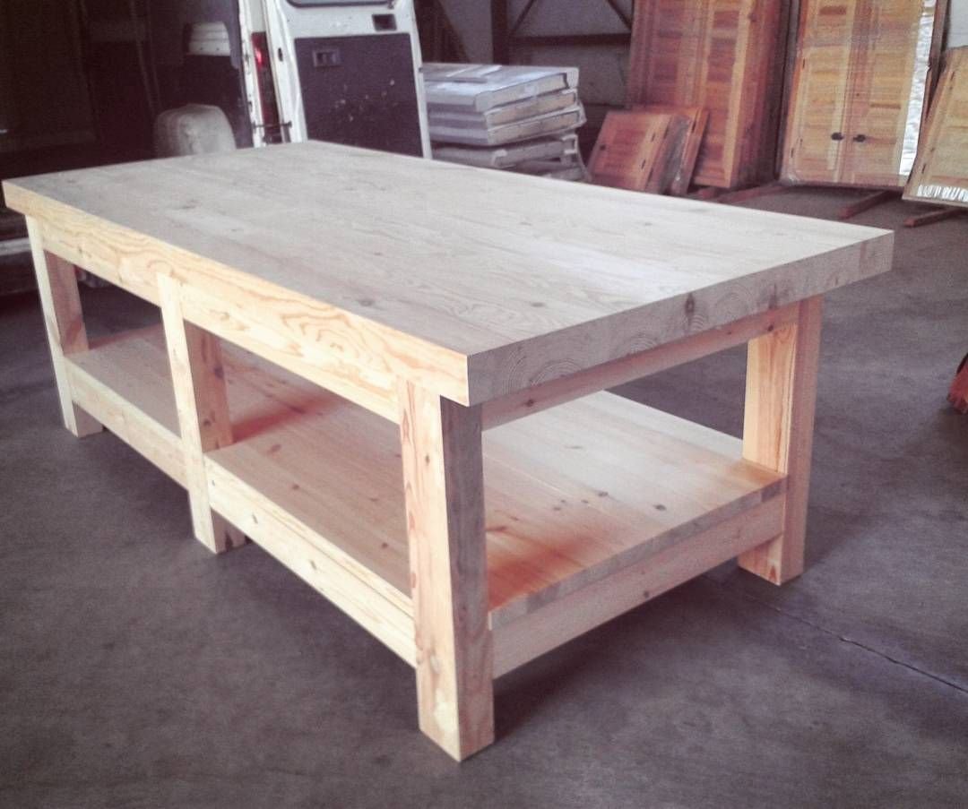 Верстак из бруса 100х100