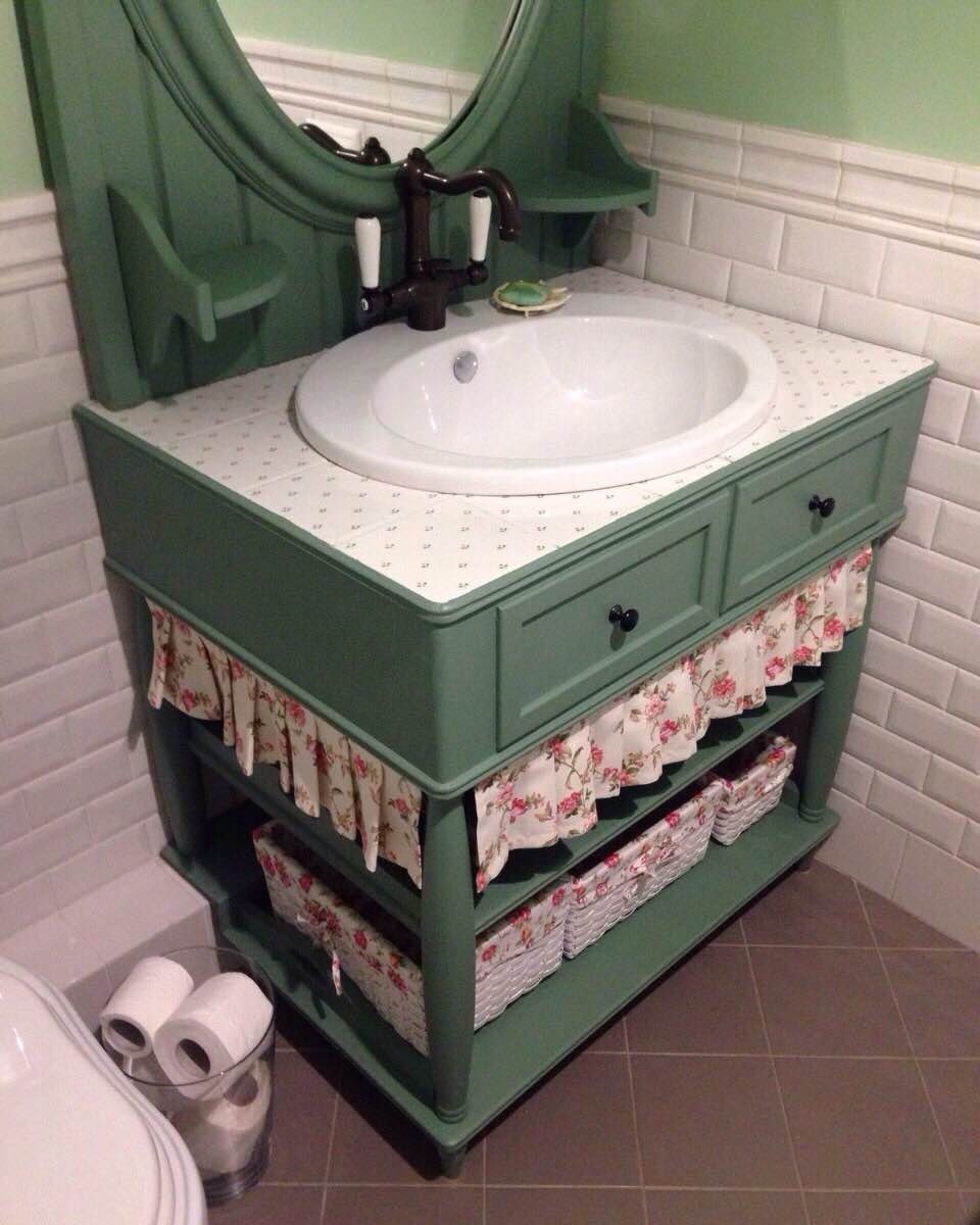 Тумба под.раковину 95 см в стиле Кантри Прованс