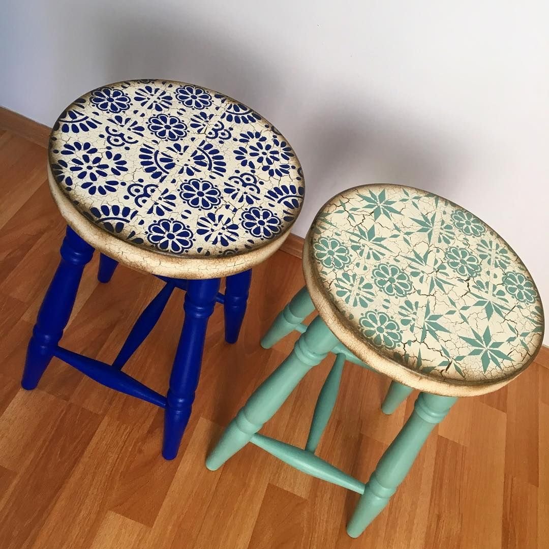 Декор для деревянной табуретки