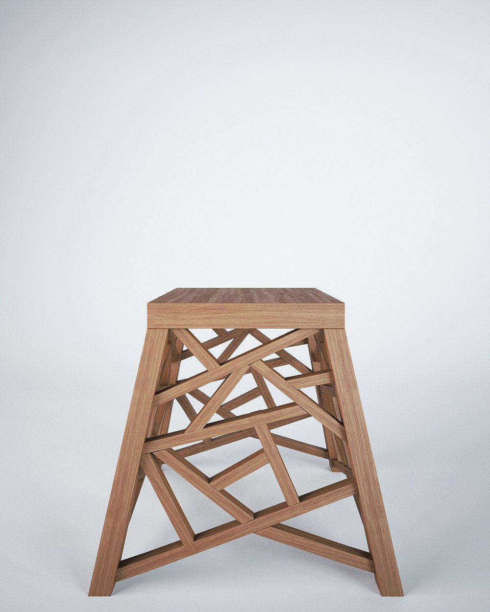 Табурет дизайнерский деревянный