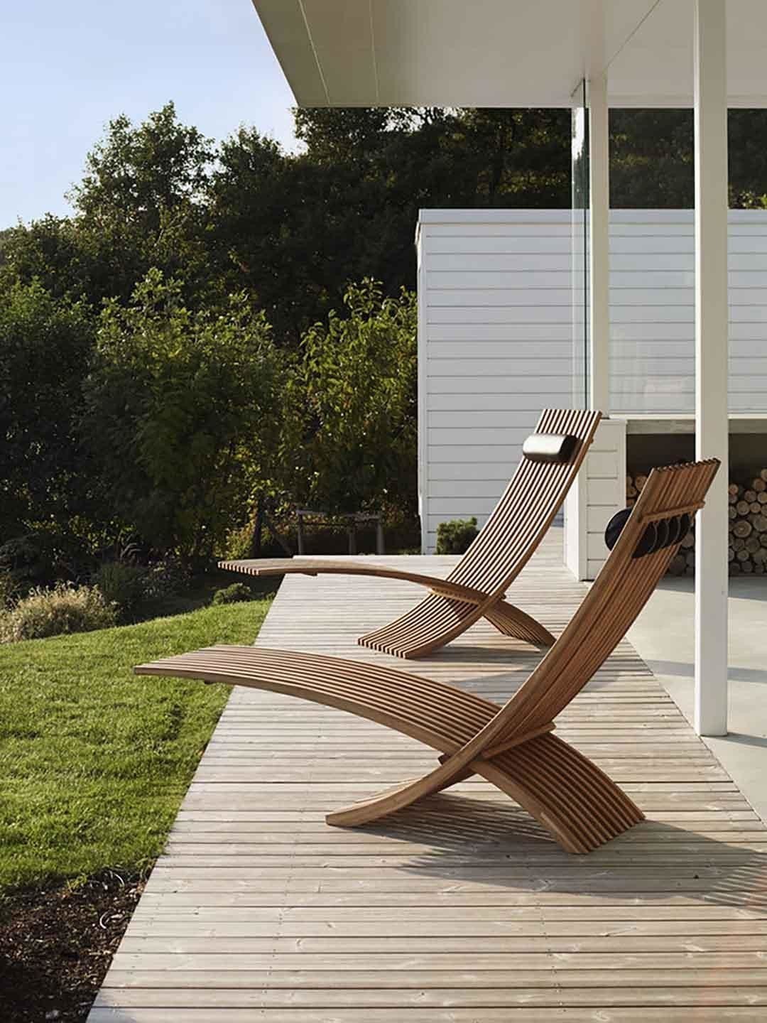 Шезлонг деревянный