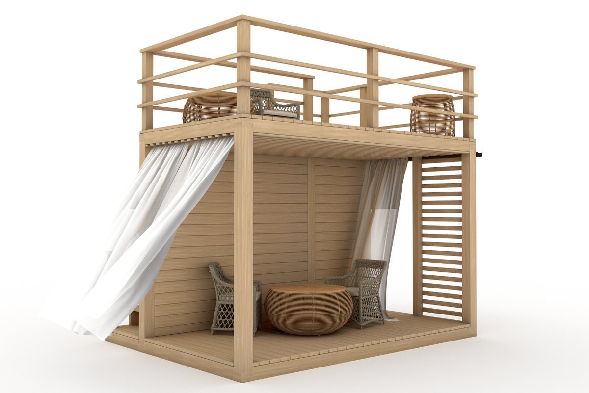 Двухъярусная беседка