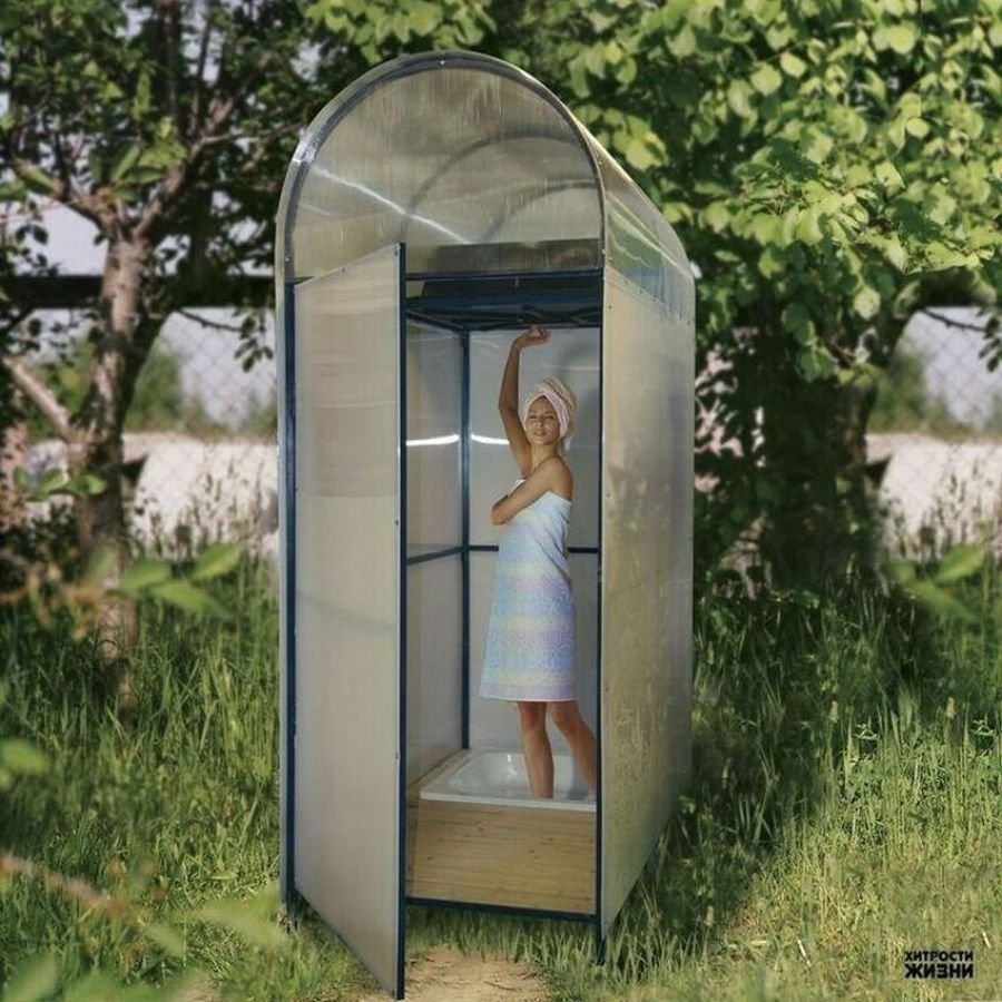 Летние душевые кабины для дачи