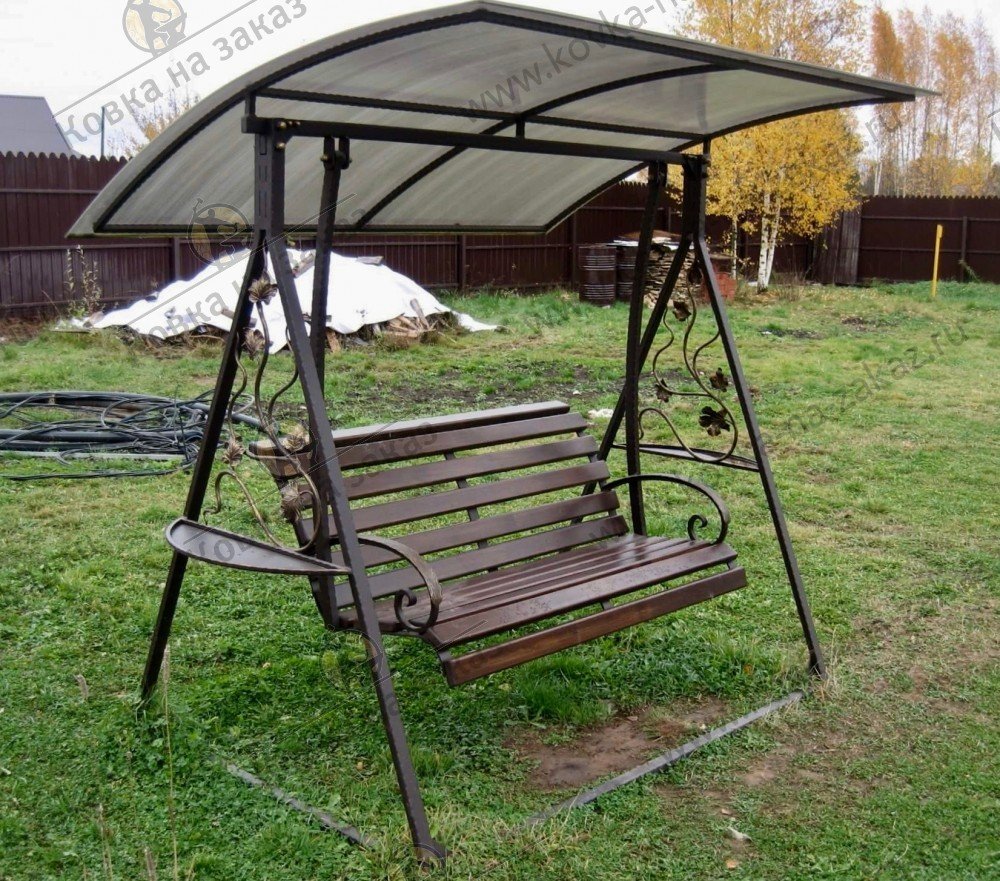 Качели садовые из металла