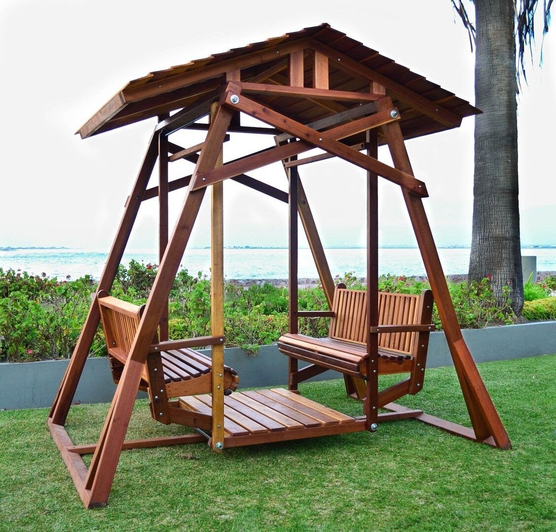 Качели «Wood Swing» (1,80*0,15*3,50м)