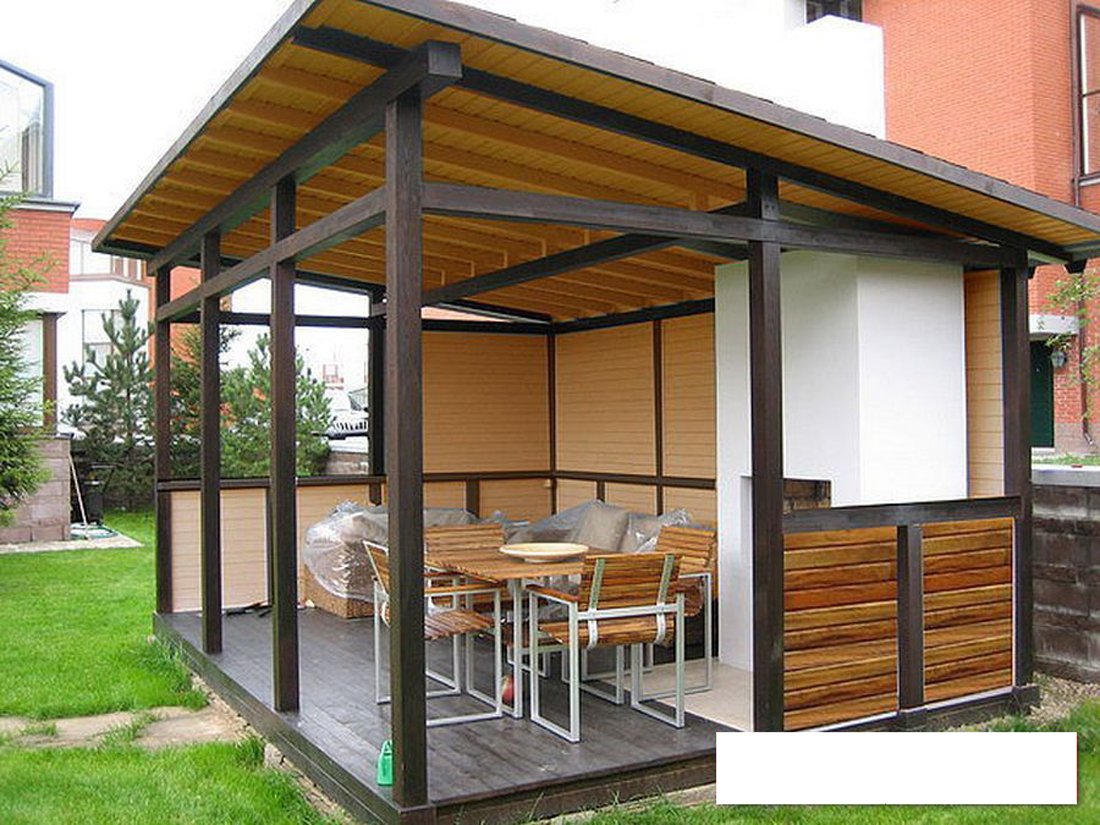 Гринвуд беседка односкатная