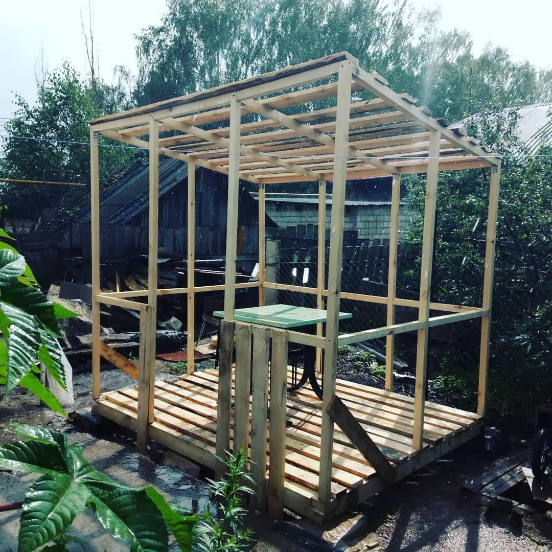 Беседка из бруса