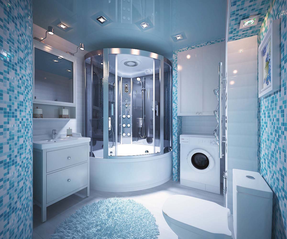 Маленькие ванные комнаты с душевой кабиной дизайн
