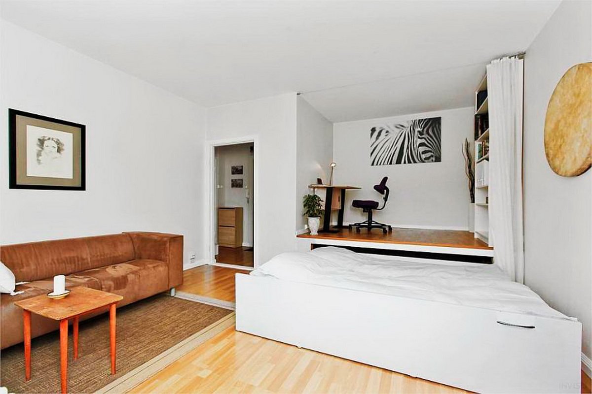 Комната с нишей в однокомнатной квартире