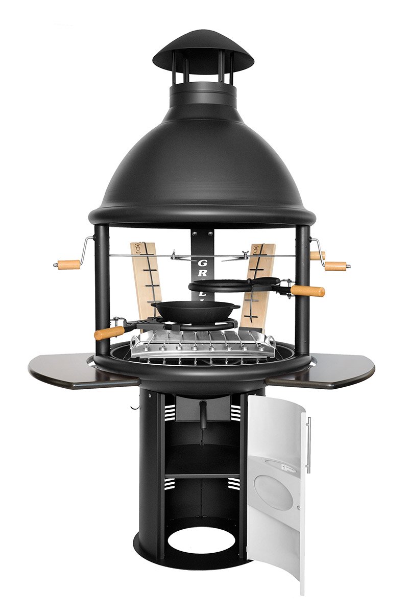 Гриль угольно дровяной барбекю