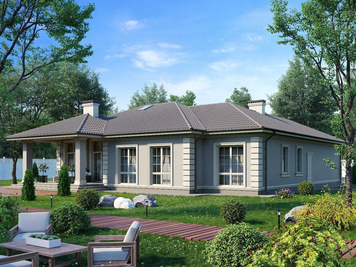 Одноэтажный коттедж «Лури