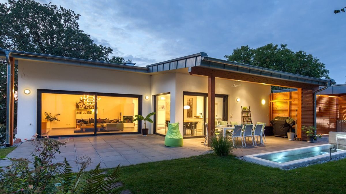 Современный одноэтажный дом