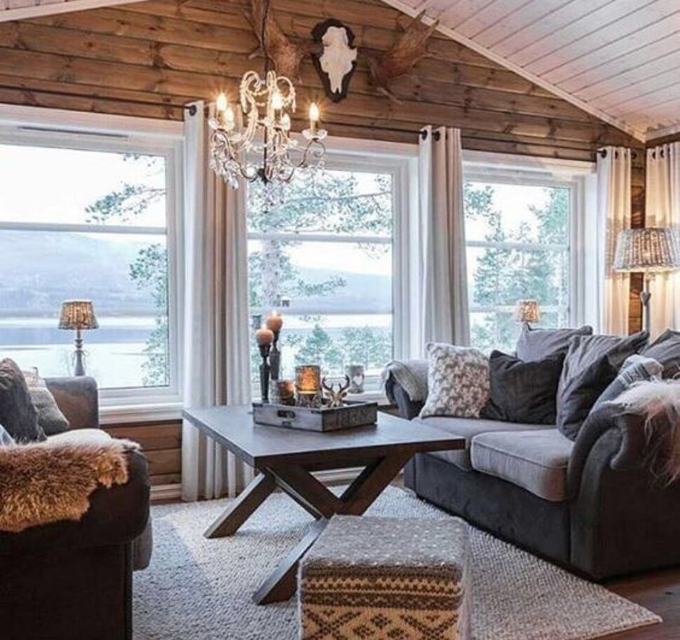 Интерьеры дачных домов