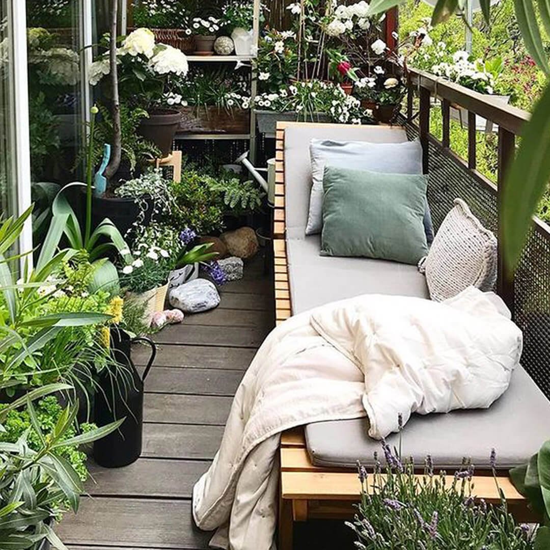 Сад на теплом балконе