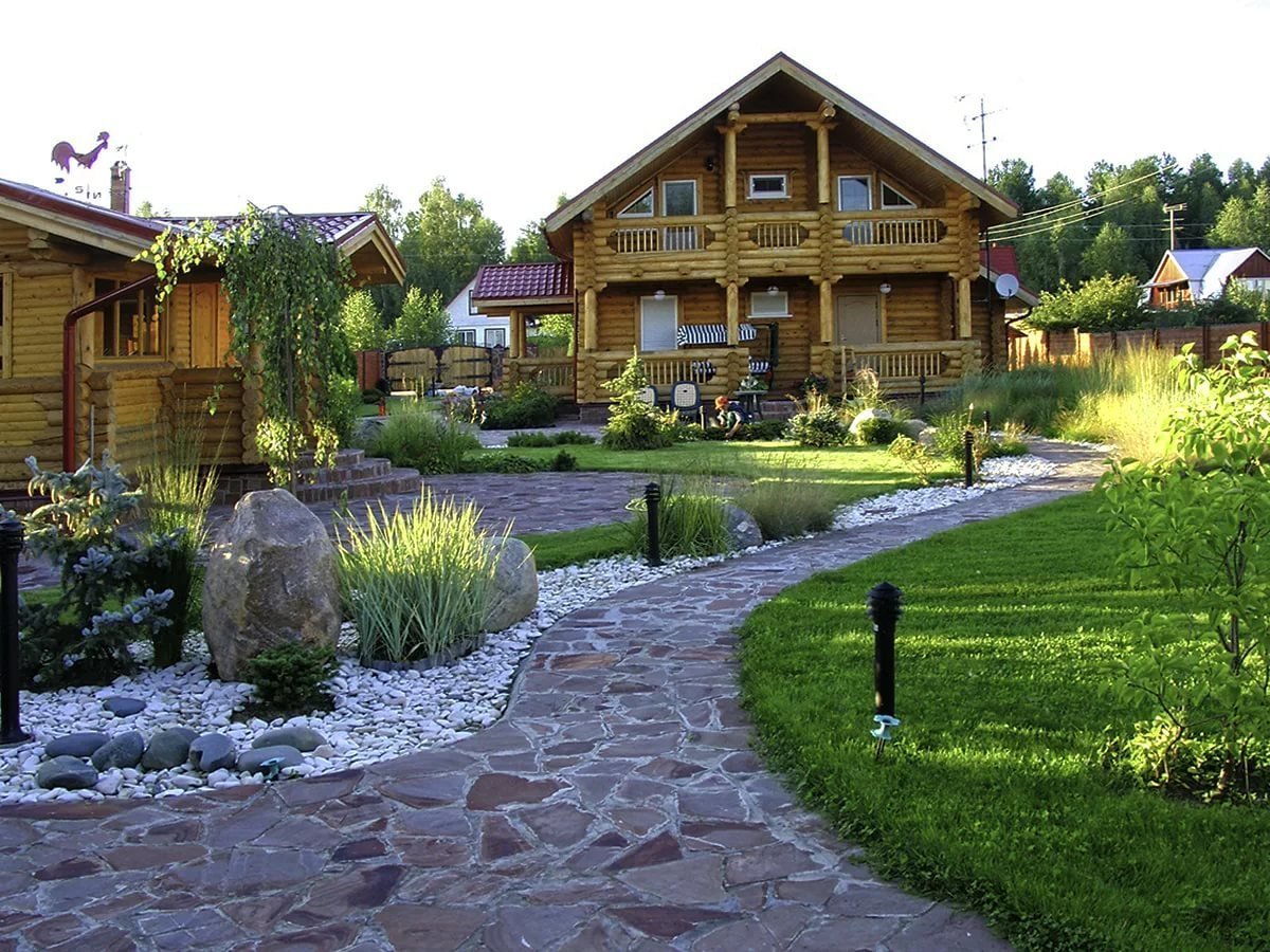 Ландшафт в стиле русская усадьба