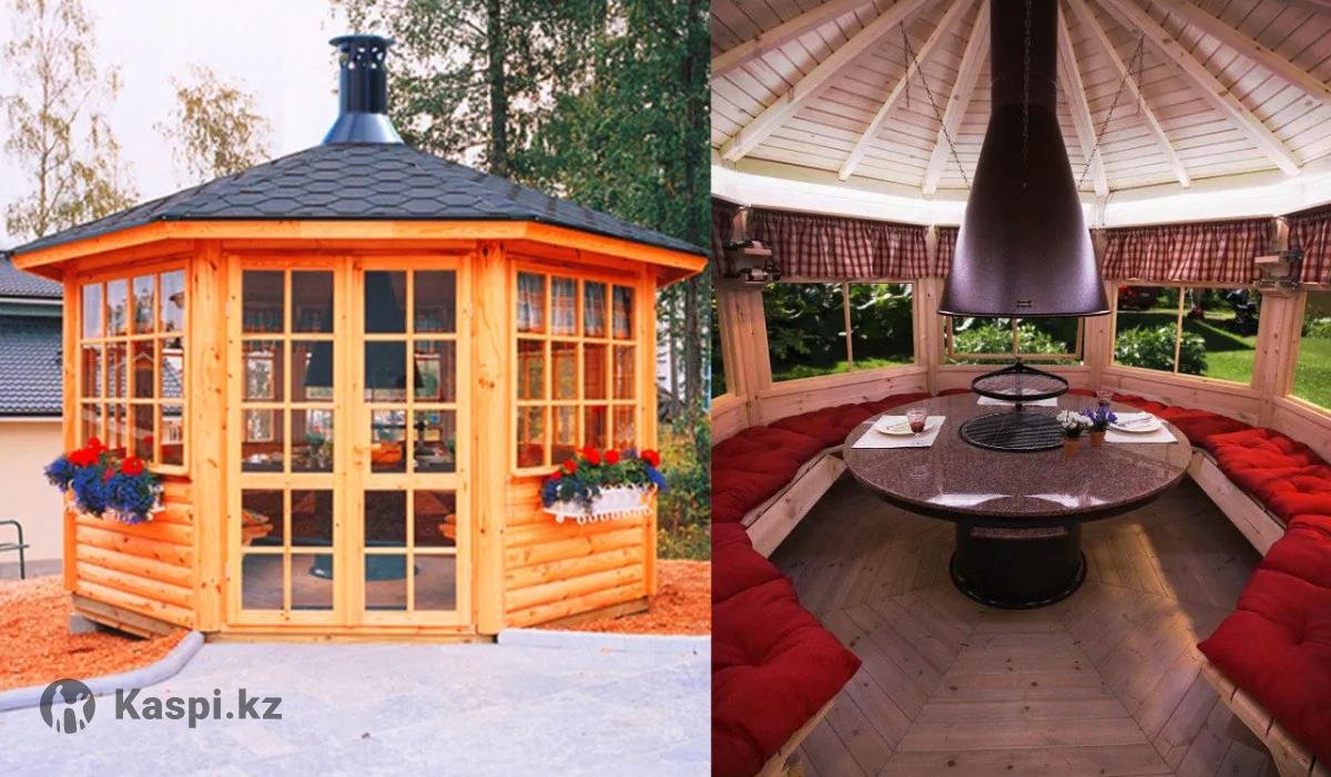 Беседка 6 угольная закрытая