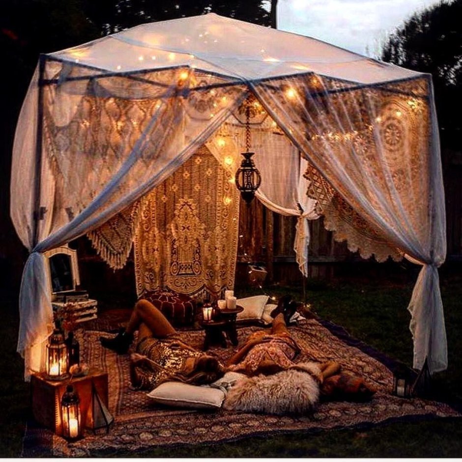 Глэмпинг беседка